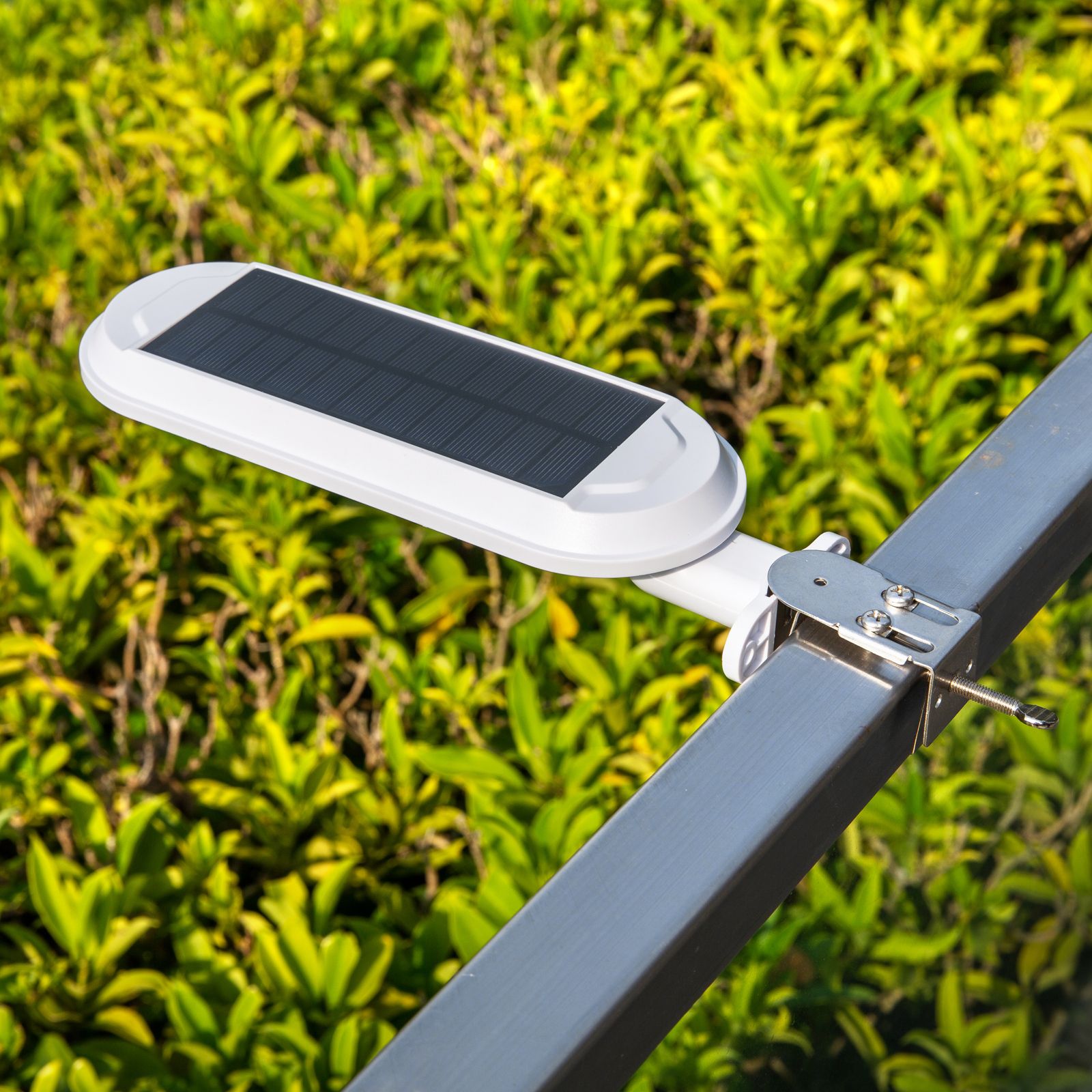 Solar wall light Outdoor courtyard LED light lighting street light outdoor waterproof four-speed mode intelligent light control human infrared induction 180° free adjustment of white light view 2